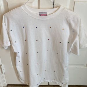 Rhinestone Embellished Tee
